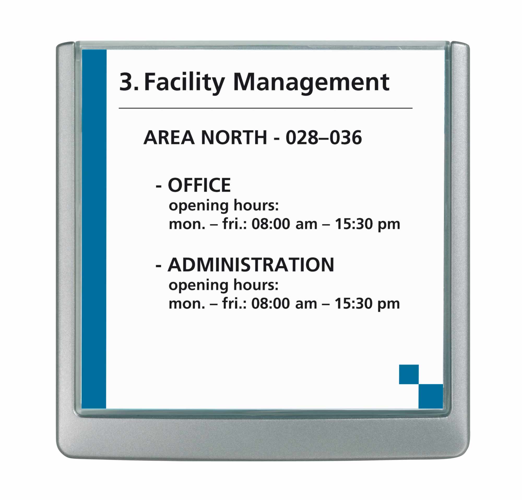 Türschild Click-Sign Durable - 149 x 148,5 mm