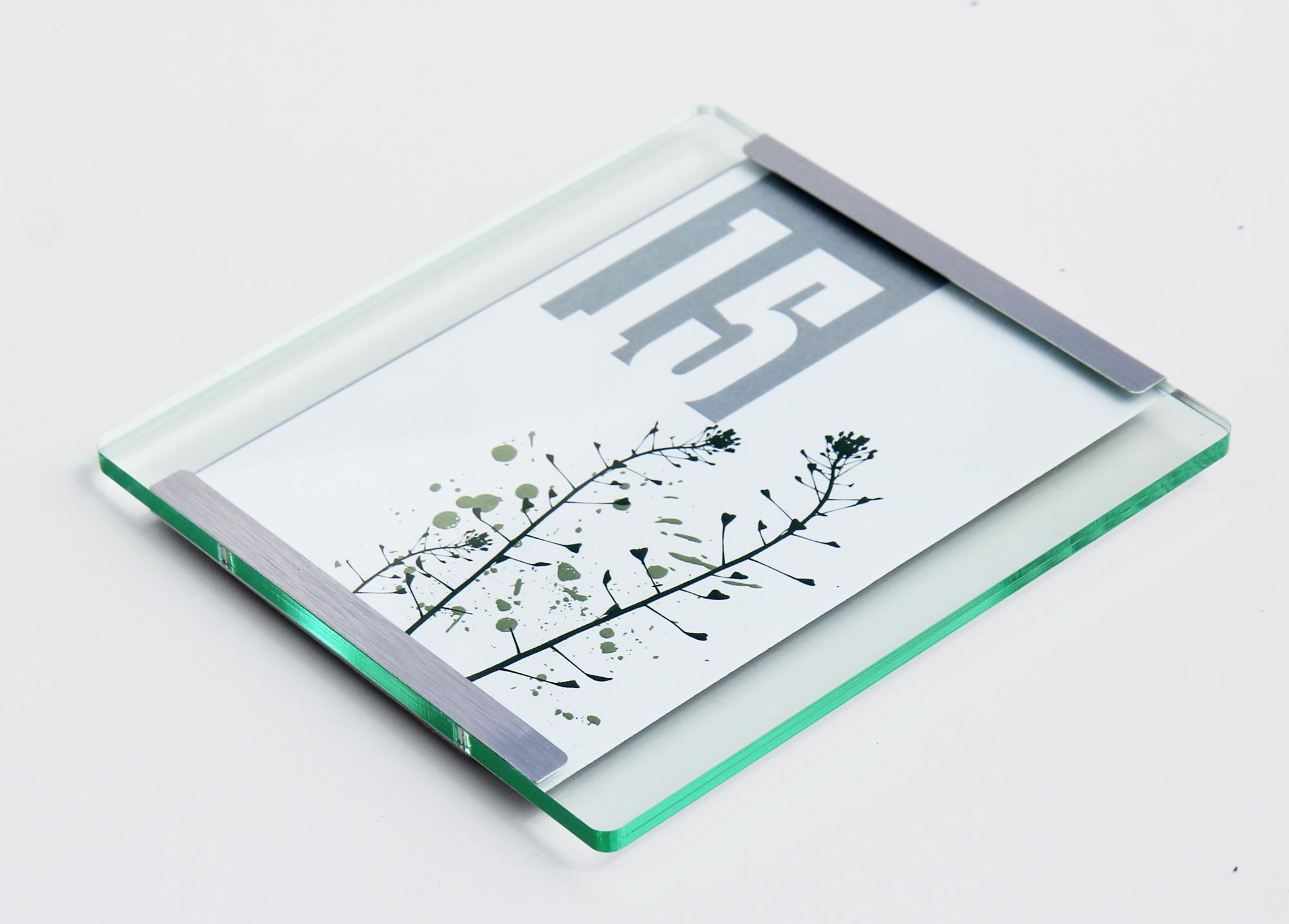 Türschild NIRO.glaslook - 180 x 149 mm (BxH)