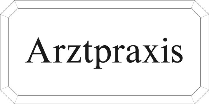 Typ Epsilon 250 x 125 mm - Arztpraxis