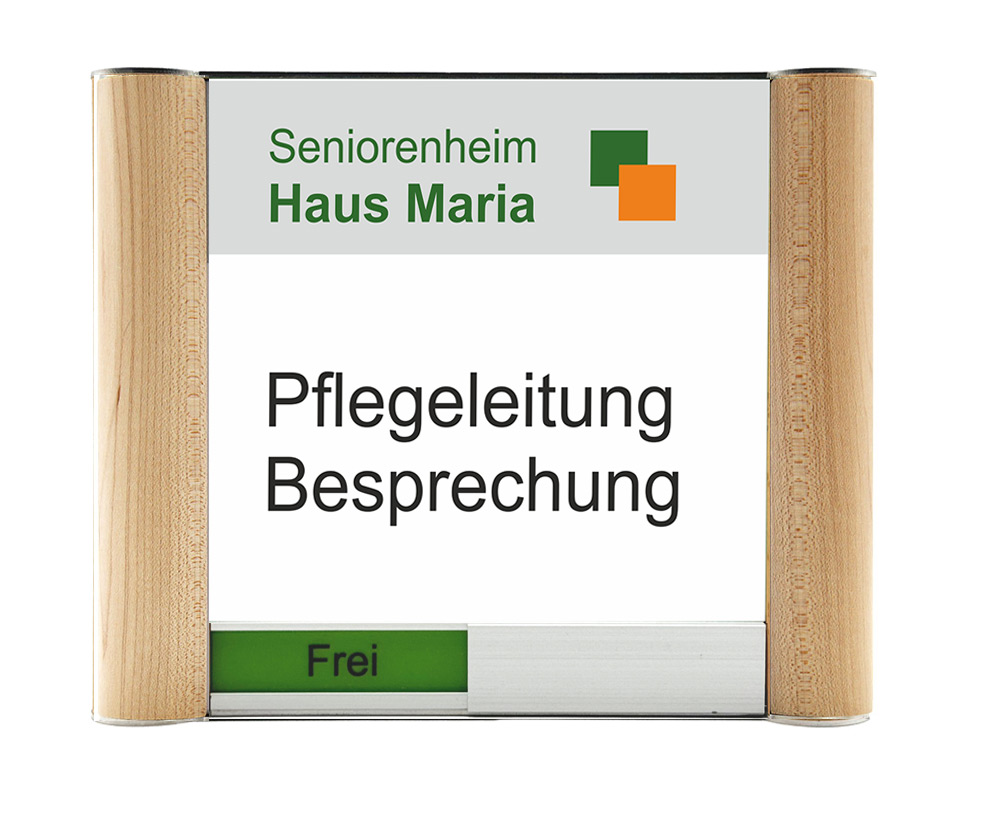 Türschild Westerwald-Ahorn - 190 x 150 mm (BxH) Frei/Besetzt-Anzeige