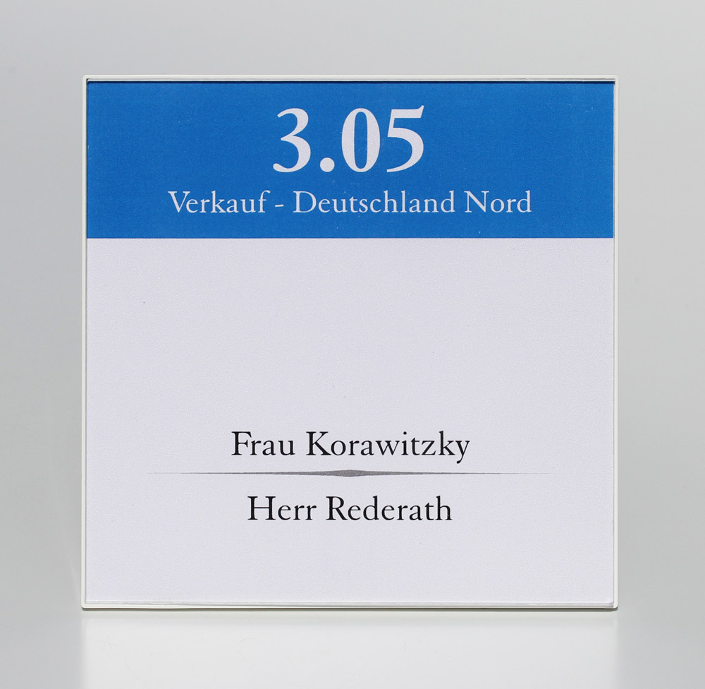 Türschild KAIRO-EASY - 149,5 x 149,5 mm - (nur in VE`s = 10 Stück pro VE)