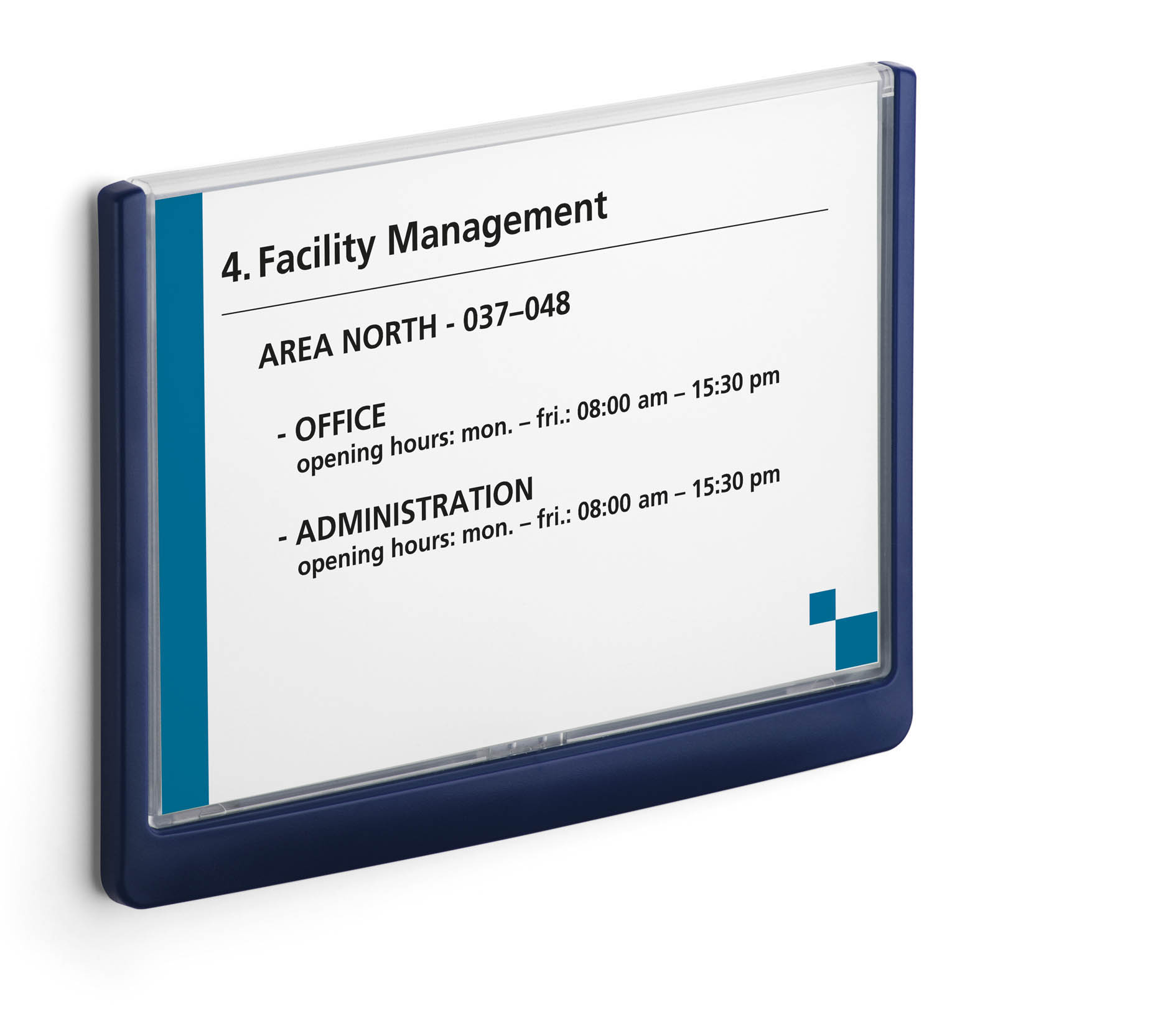 Türschild Click-Sign Durable - 210 x 148,5 mm A5 quer