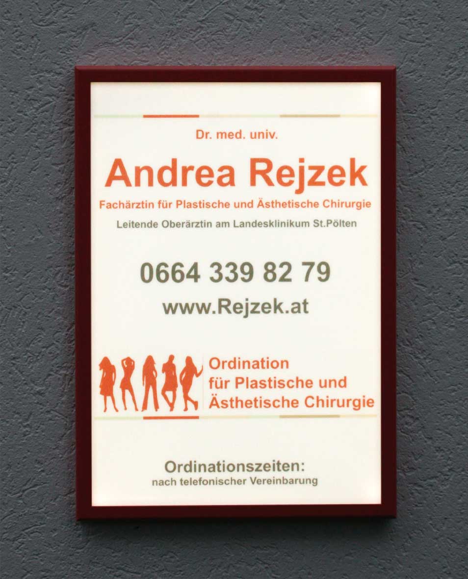 LED-beleuchtetes Schild - 50 x 70 cm