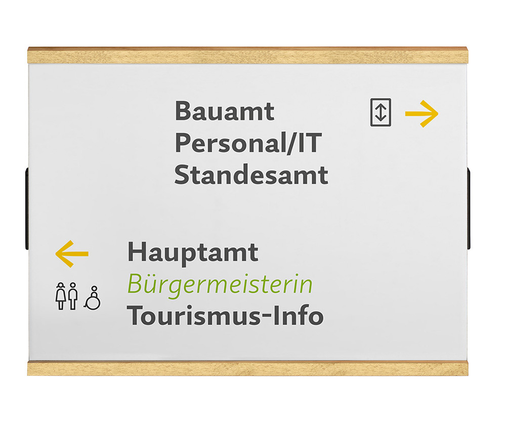 Türschild LMH OSLO Ahorn - 297 x 222 mm (BxH) A4 quer