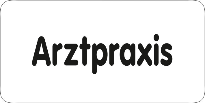 Typ Delta 250 x 125 mm - Arztpraxis
