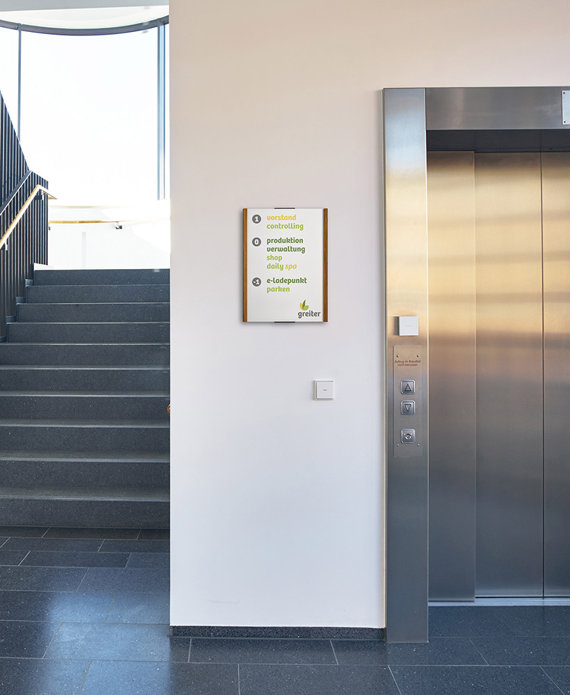 Türschild LMH OSLO Eiche - 297 x 222 mm (BxH) A4 quer