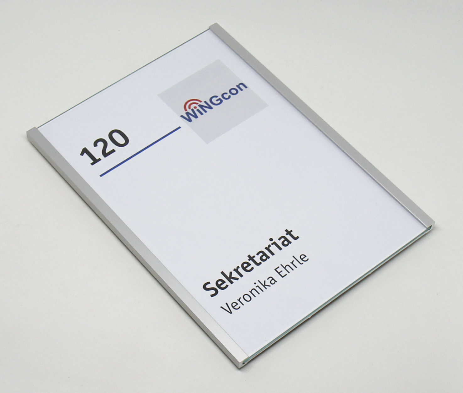 Türschild KRISTALLINO.s-Acryl - 155 x 210 mm (BxH) A5 hoch
