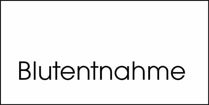Typ Beta 250 x 125 mm - Blutentnahme