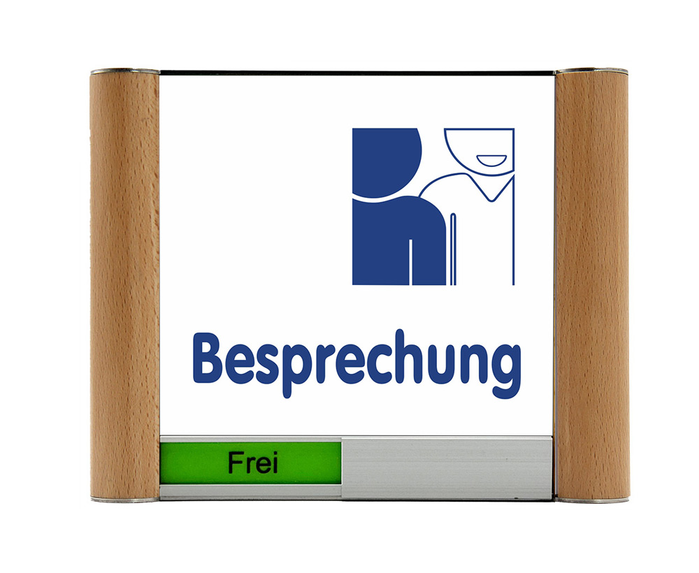 Türschild Westerwald-Buche - 190 x 150 mm (BxH) Frei/Besetzt-Anzeige