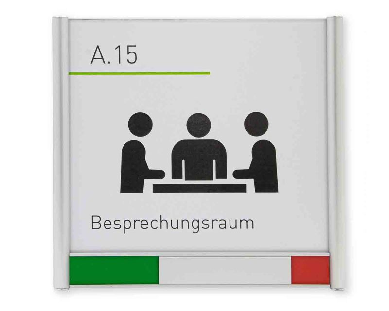 Türschild PLANO - - Frei / Besetzt-Anzeige - 162 x 148,5 mm (BxH)