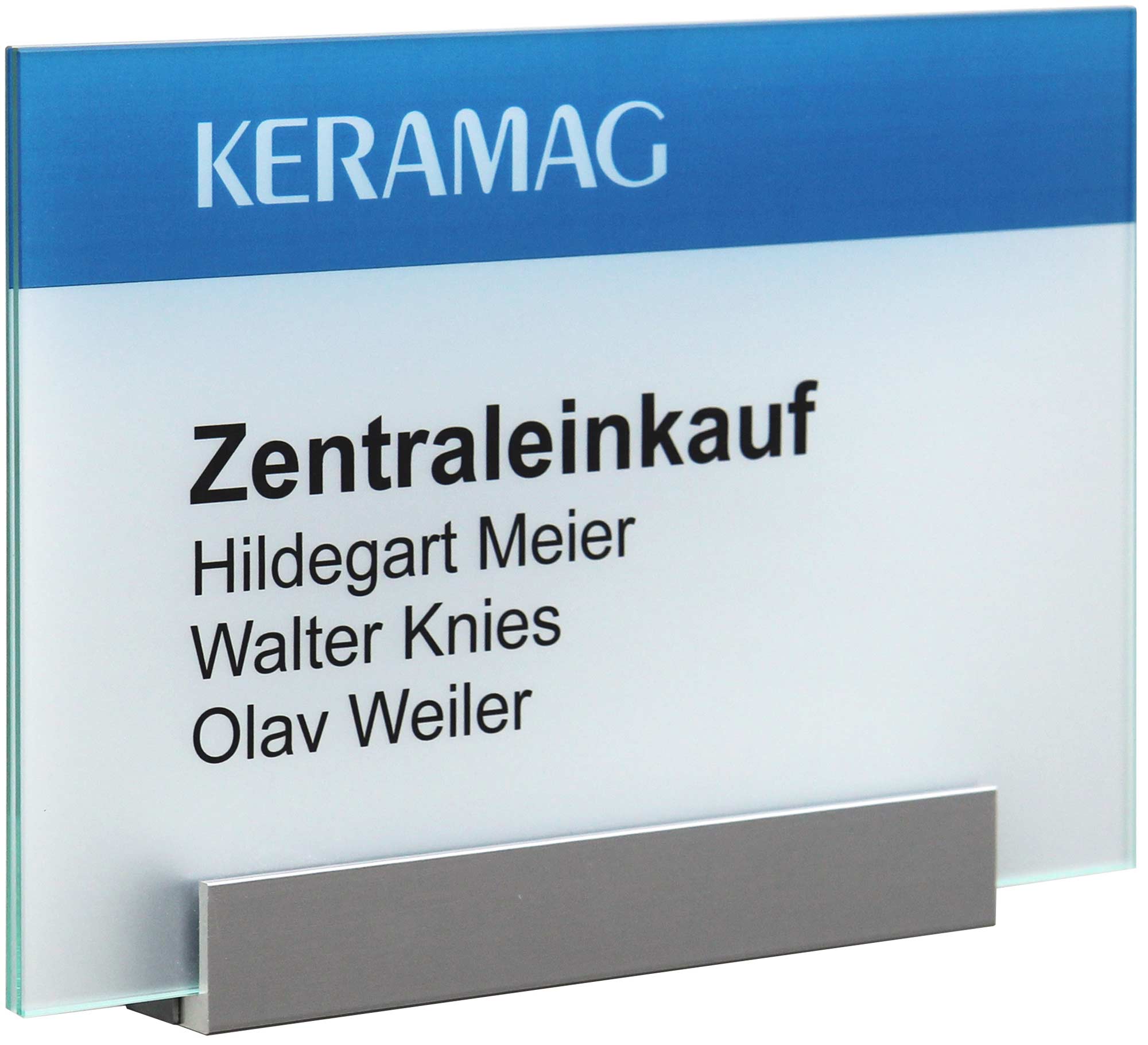 Glas-Türschild KRISTALLINO - 210 x 149 mm, DIN A5