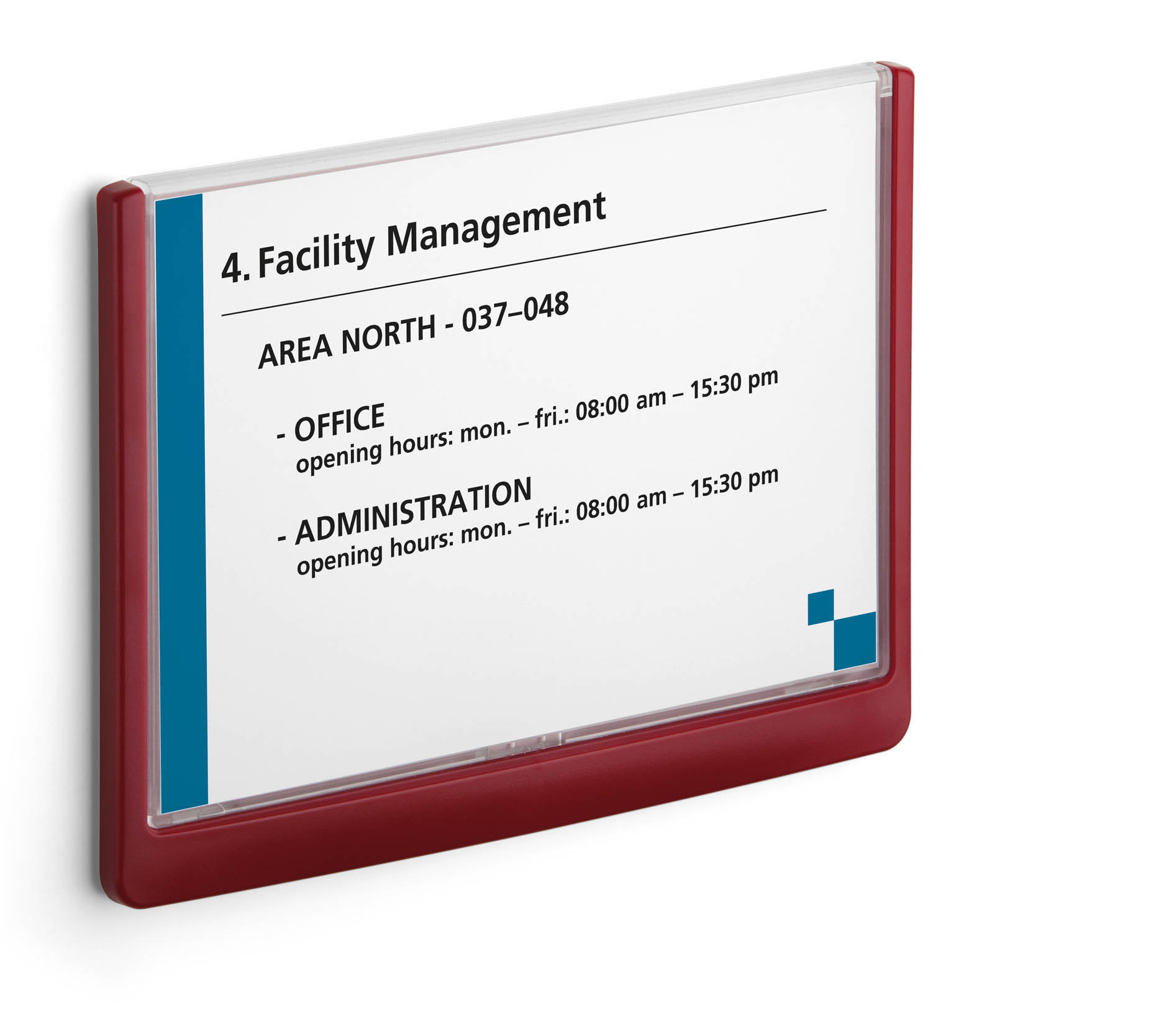 Türschild Click-Sign Durable - 210 x 148,5 mm A5 quer