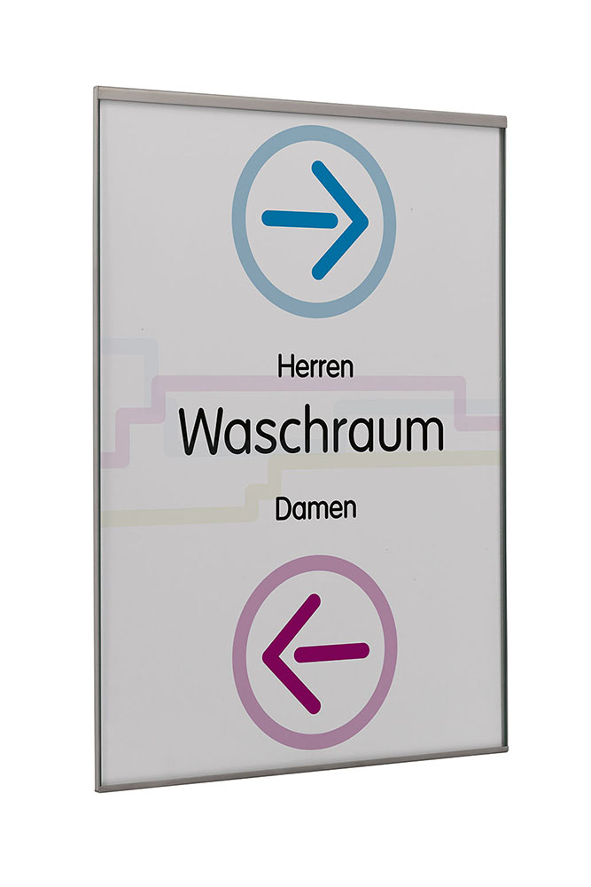 Türschild GLASGOW - 213 x 302 mm, A4 hoch