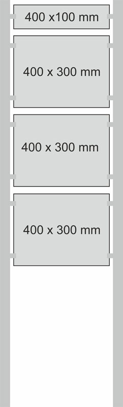 Edelstahl-Schildständer - Typ HGH-V2A-4030