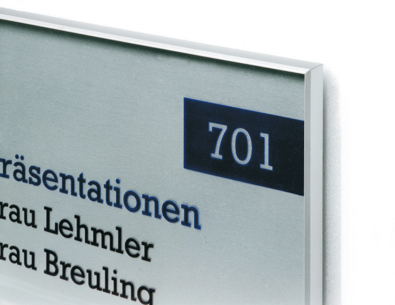 Türschild Unitex-L - 155 x 155 mm