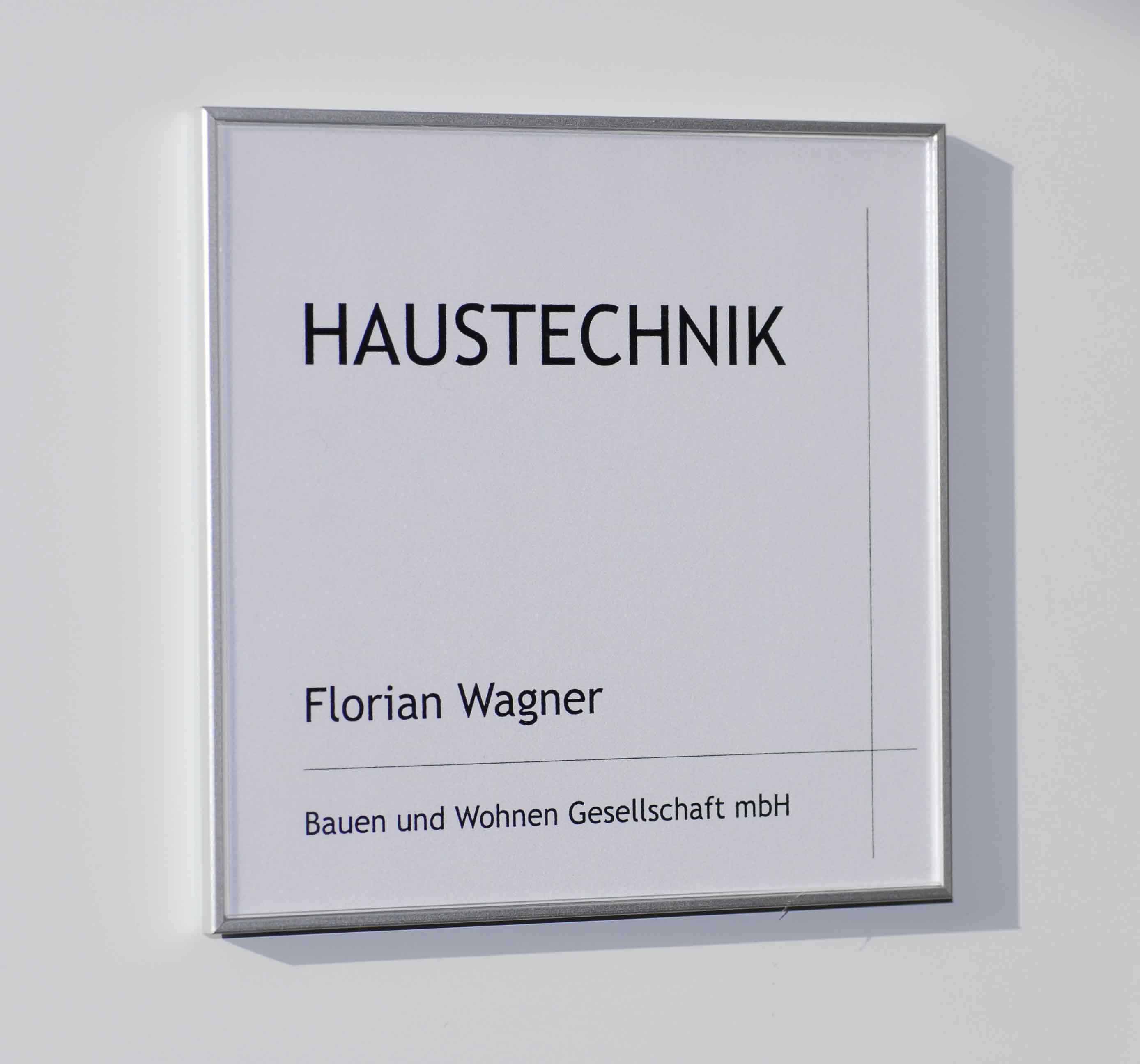 Türschild FORMO.einschub - Frei-Besetzt-Anzeige 151,5 x 151,5 mm