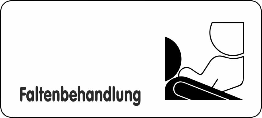 Typ Delta 300 x 135 mm - Faltenbehandlung