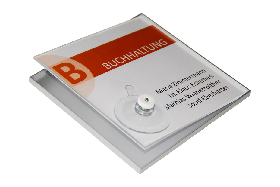 Türschild FORMO.plex - 213,5 x 152 mm, A5 quer