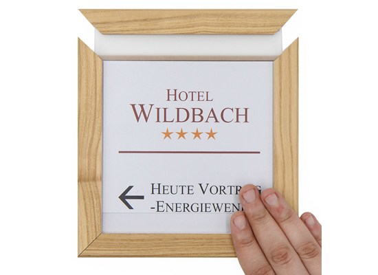 Türschild WoodSign-Esche