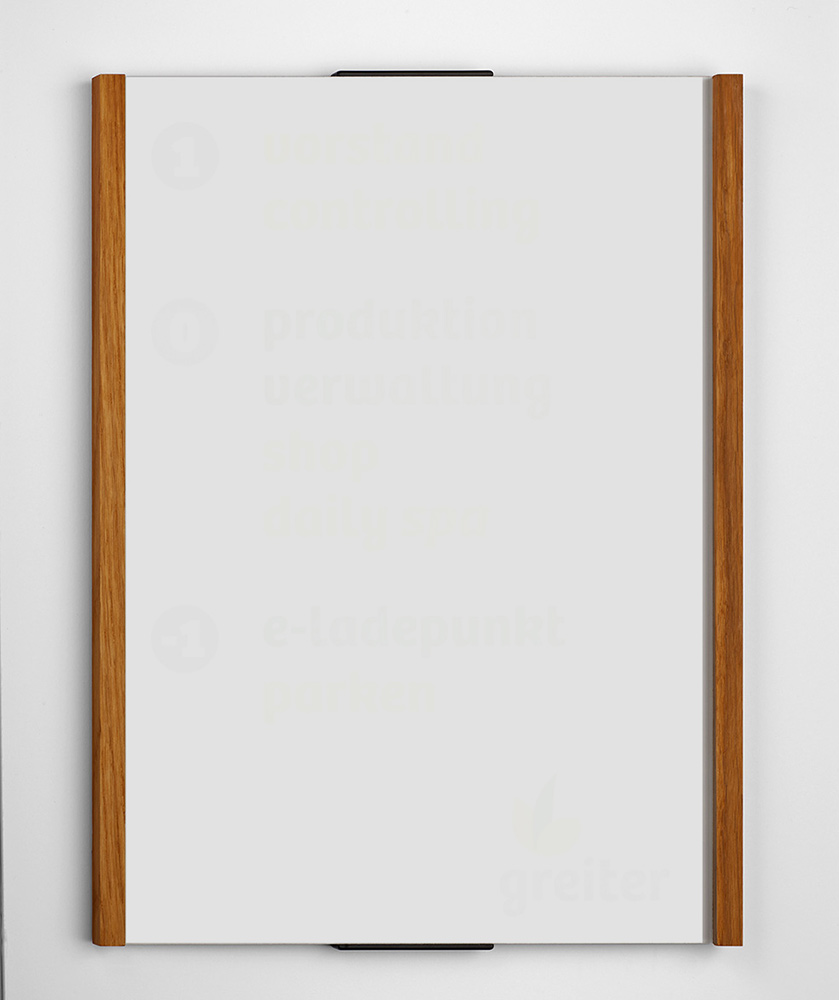 Türschild LMH OSLO Eiche - 222 x 297 mm (BxH) A4 hoch