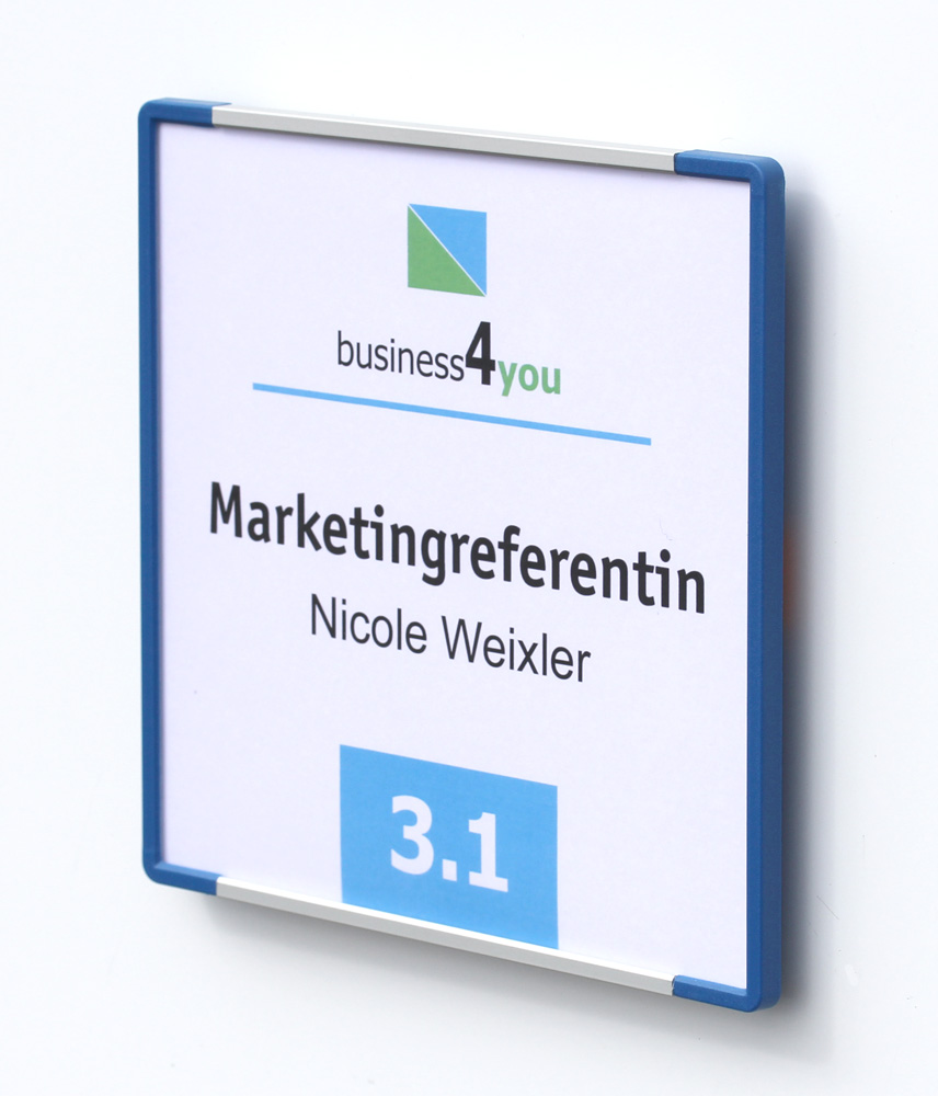 Türschild SignCode Color - 105 x 105 mm (hoch oder quer)