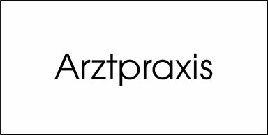 Typ Beta 135 x 68 mm - Arztpraxis