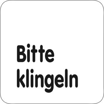 Typ Delta 125x125 mm - Bitte klingeln