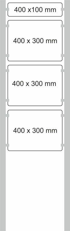 Edelstahl-Schildständer - Typ HGH-PWS-4030