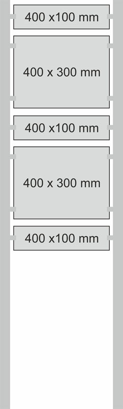 Edelstahl-Schildständer - Typ HGH-V2A-4030