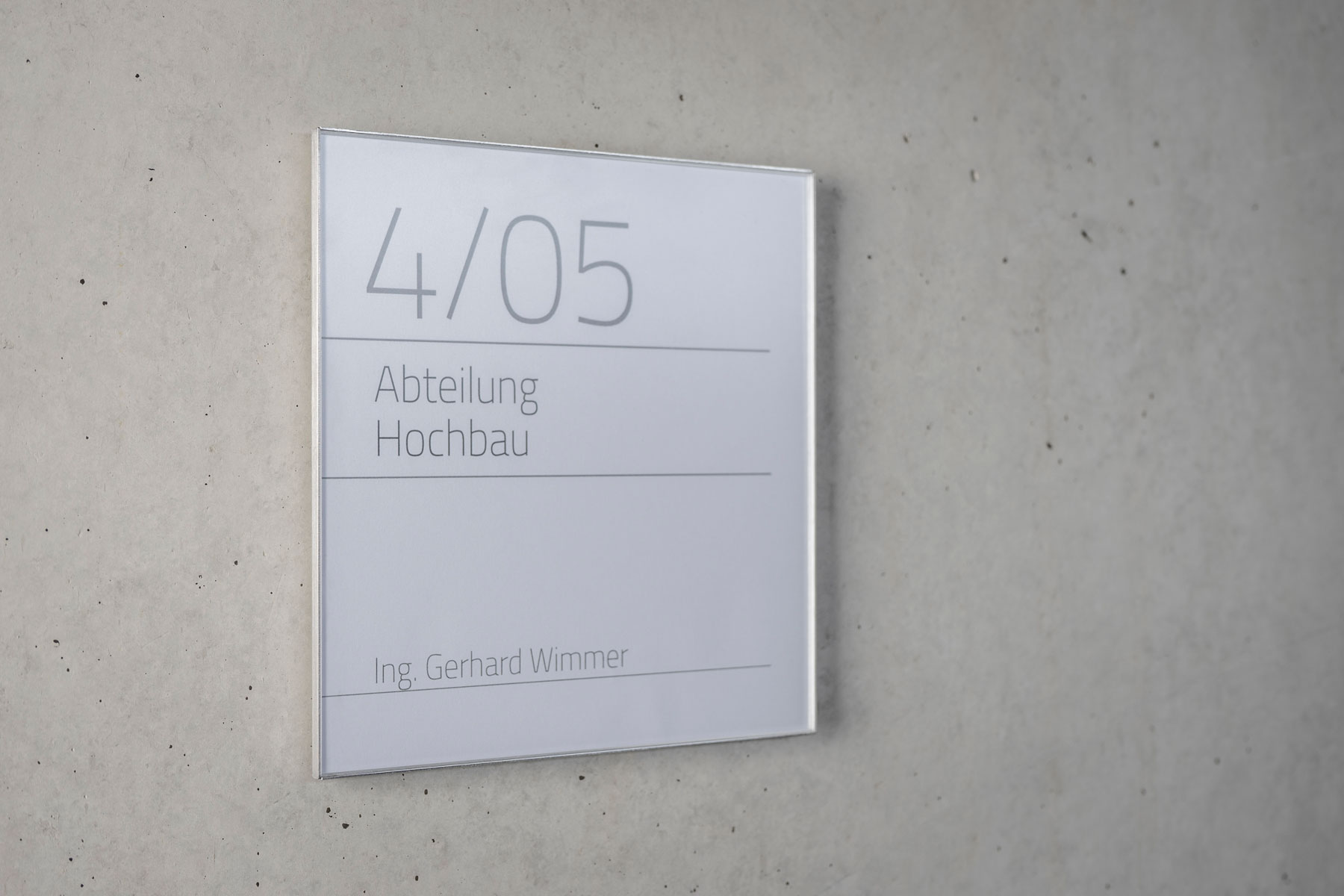 Türschild NIRO.clic in 14 Größen