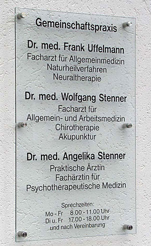 Echtglas-Schild (ESG) - 8 mm Typ Kristallum-klar