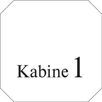 Typ Jota 125 x 125 mm - Kabine 1