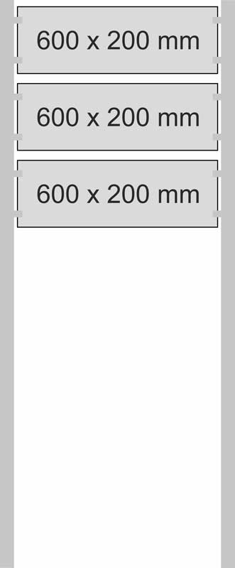 Edelstahl-Schildständer - Typ HGH-V2A-6020-3