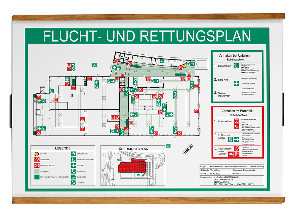 Türschild LMH OSLO Eiche - 420 x 309 mm (BxH) A3 quer