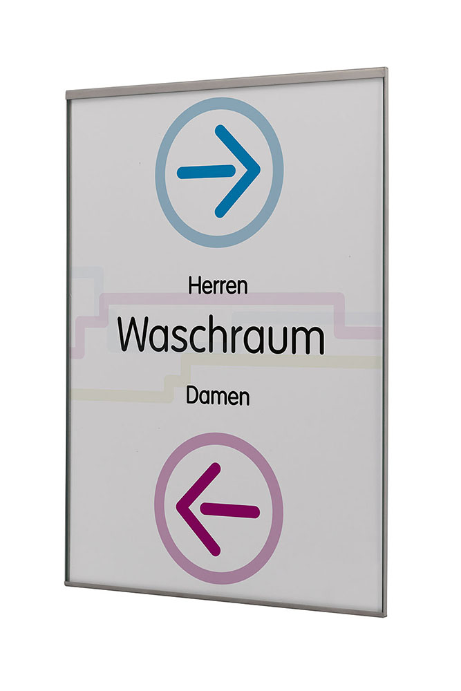 Türschild GLASGOW - 213 x 302 mm, A4 hoch