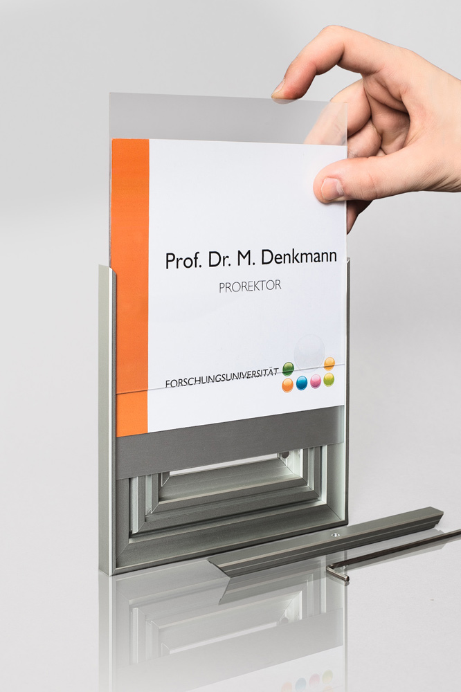 Türschild SYSTEM12 - 151 x 107,5 mm A6 quer