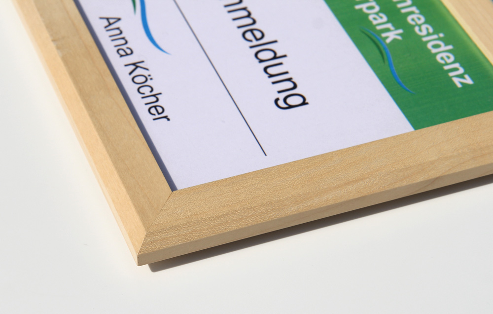 Türschild WoodSign-Ahorn - 174 x 174 mm