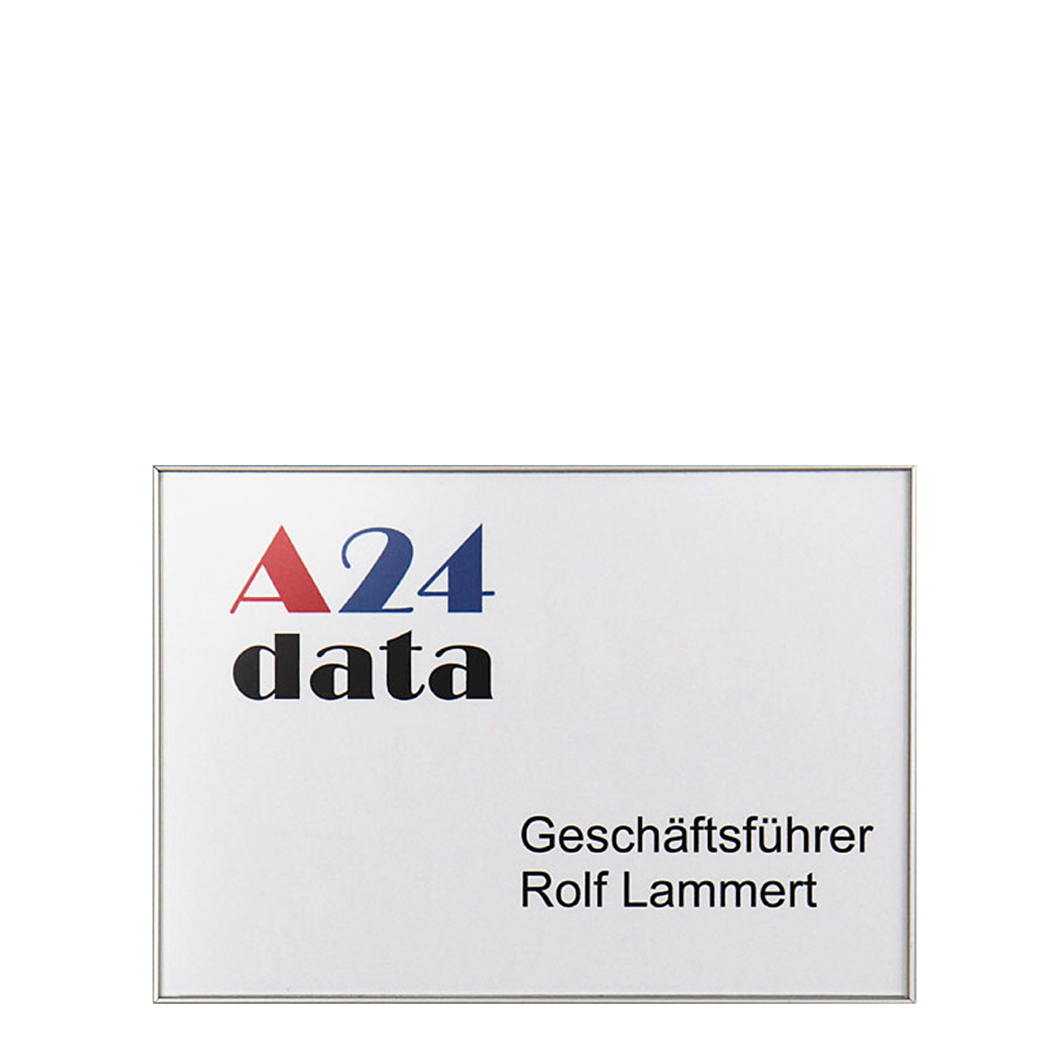 Türschild FORMO.plex - 213,5 x 152 mm, A5 quer