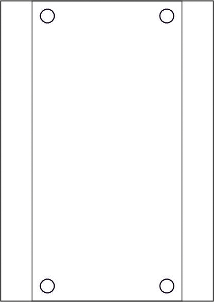 10 Blatt GALERIE - Laserdruck-Folien klar - 297 x 148 mm 4-Loch