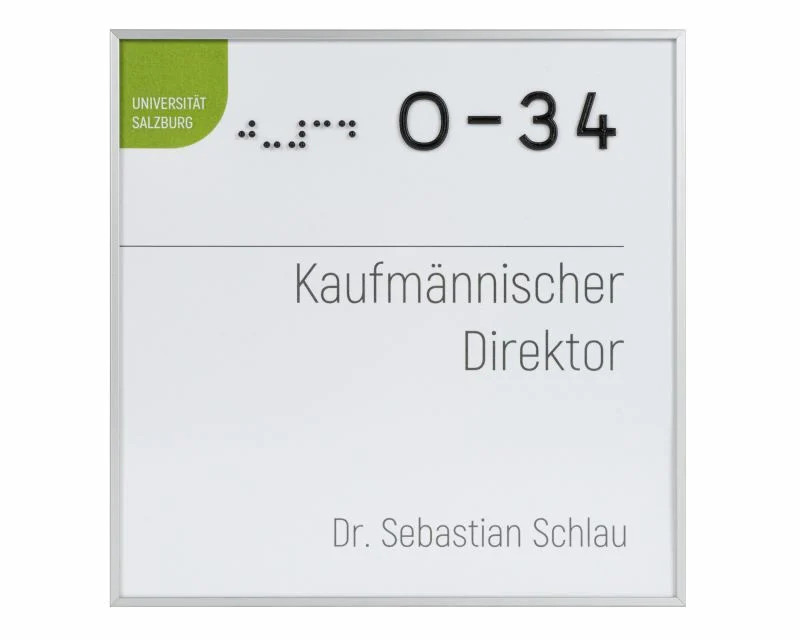 Türschild FORMOeinschub-light farbig