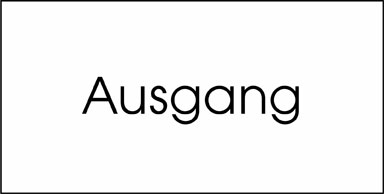 Typ Beta 135 x 68 mm - Ausgang