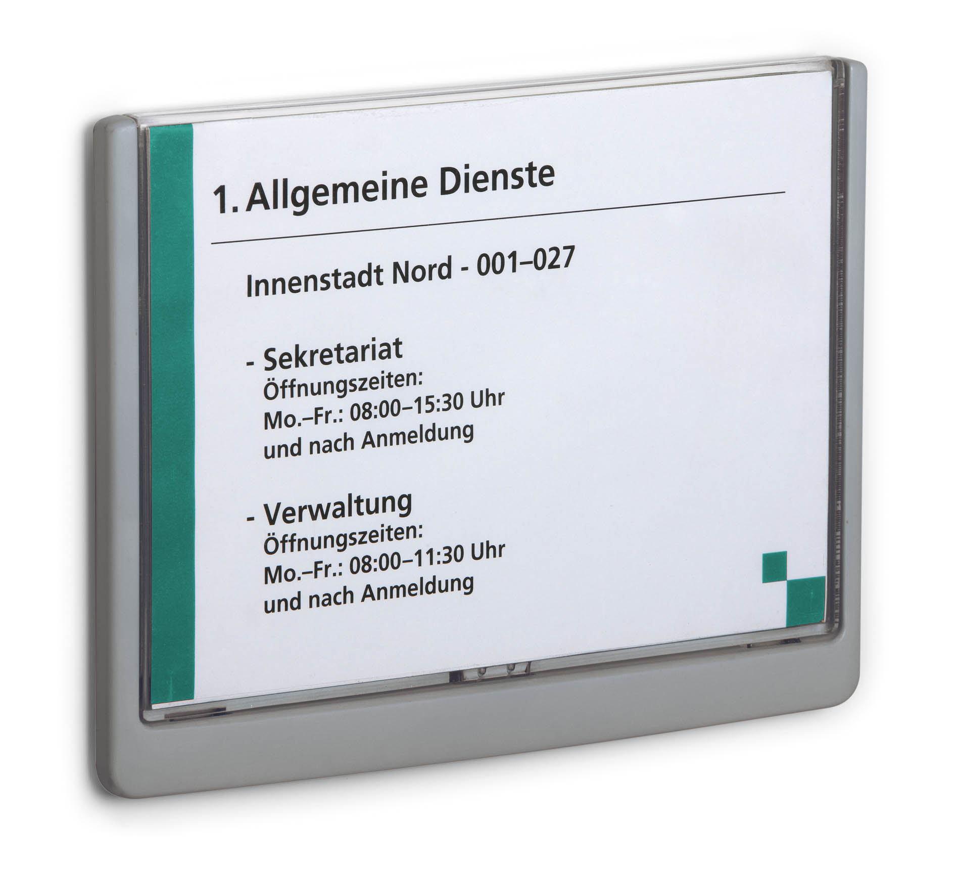 Türschild Click-Sign Durable - 210 x 148,5 mm A5 quer