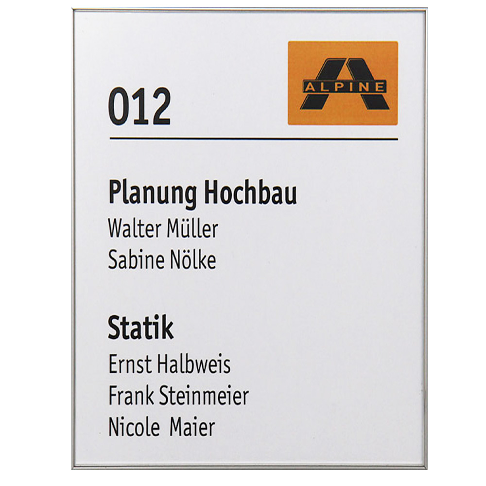 Infoschild FORMO.plex - 213,5 x 300,5 mm, A4 hoch
