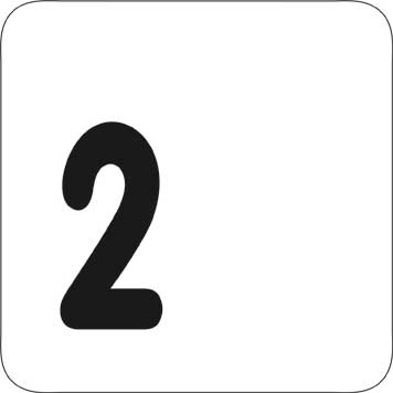 Typ Delta 125x125 mm - Ziffer 2