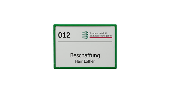 Türschild Unitex-F - 155 x 110 mm (hoch oder quer)
