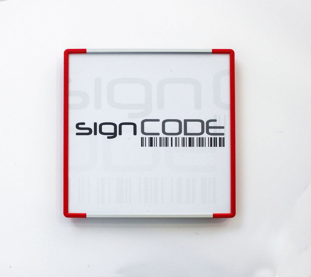 Türschild SignCode Color - 105 x 105 mm (hoch oder quer)