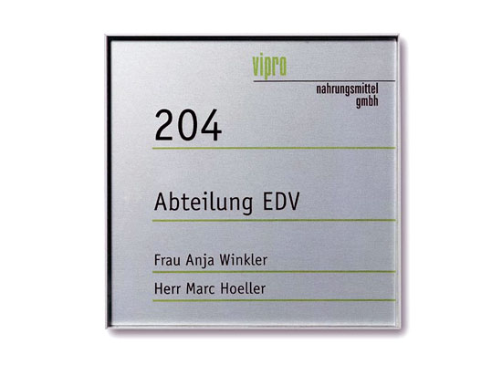 Türschild Unitex-L