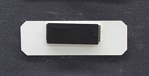 Namensschild Achteck-Elegant - 75 x 25 mm