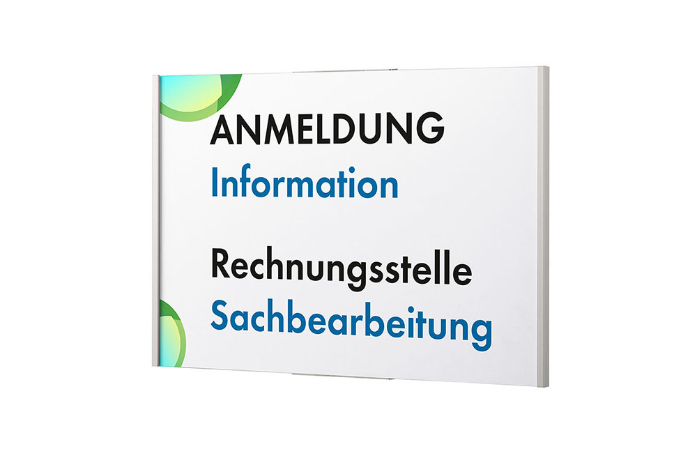 Türschild OSLO - 213 x 148 mm (BxH) A5 quer