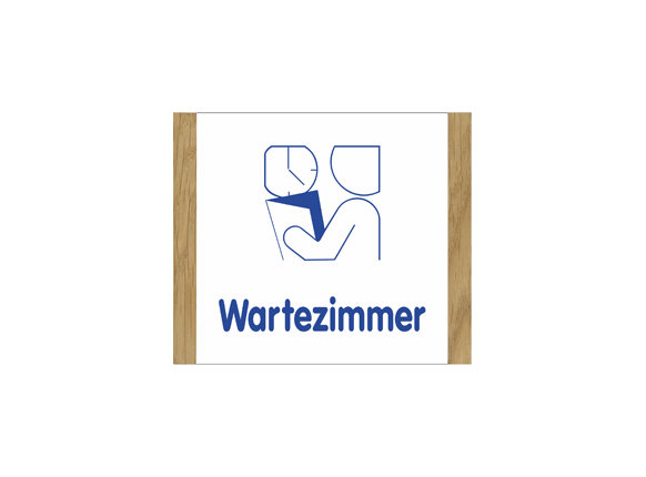 Türschild NIRO.eiche - 124,5 x 107 mm